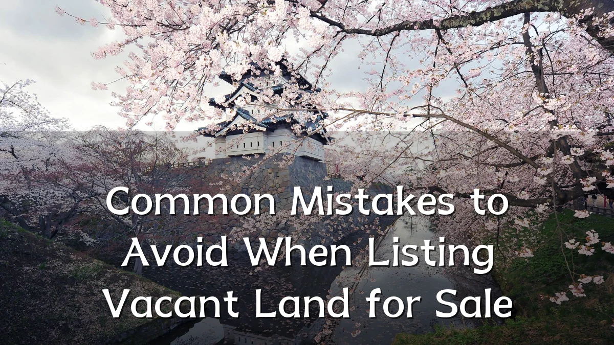 Common Mistakes to Avoid When Listing Vacant Land for Sale