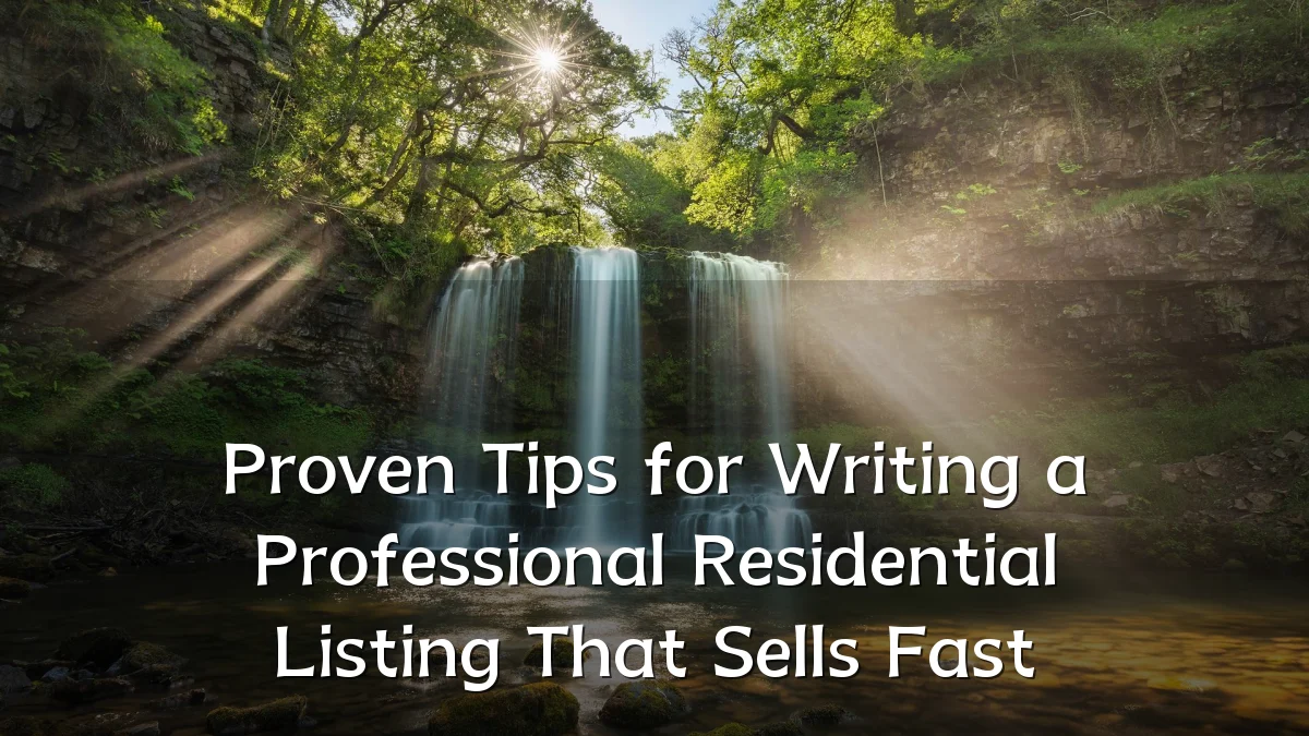 Proven Tips for Writing a Professional Residential Listing That Sells Fast