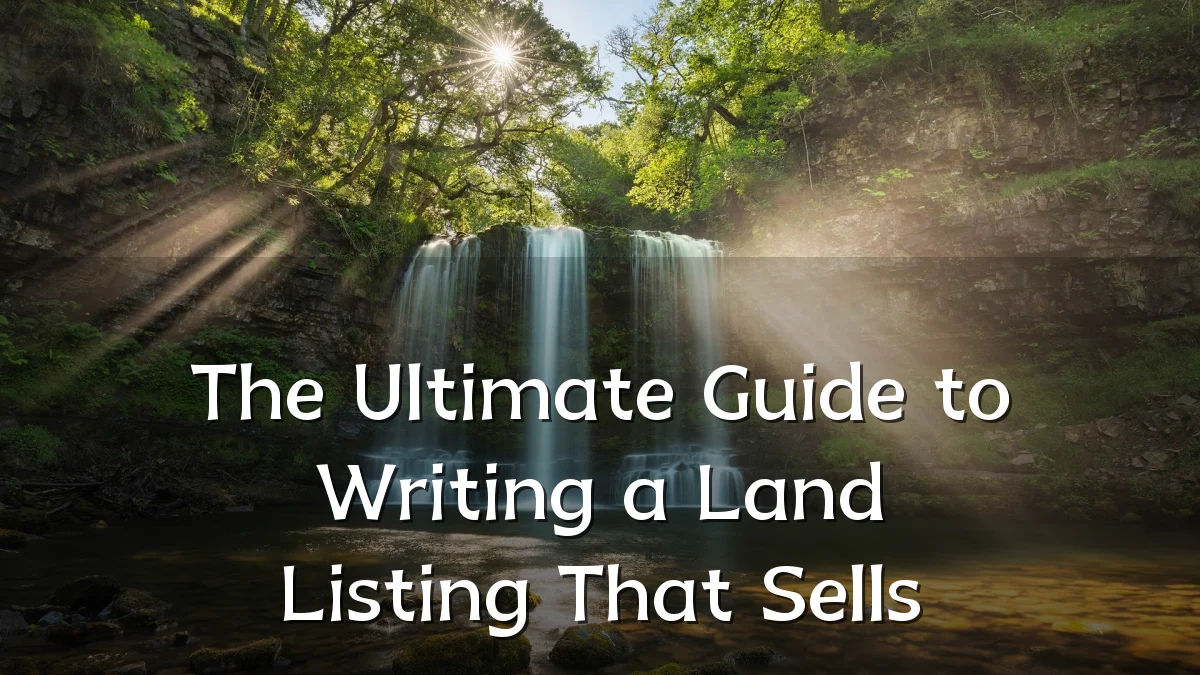 The Ultimate Guide to Writing a Land Listing That Sells