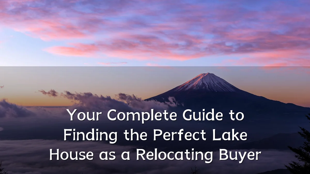 Your Complete Guide to Finding the Perfect Lake House as a Relocating Buyer